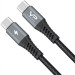 Фото Дата кабель Veron C09s Nylon Type-C to Type-C 20W (0.25m) (Black) на vchehle.ua