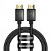 Дата кабель Baseus HDMI High Definition Series 8KHDMI To 8KHDMI (Zinc alloy) (1m) (WKGQ000001)) (Black)