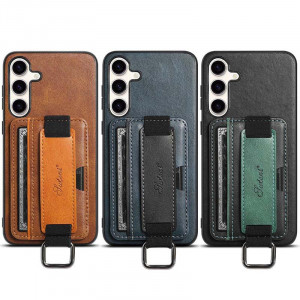 Шкіряний чохол Wallet case and straps на Samsung Galaxy S24+