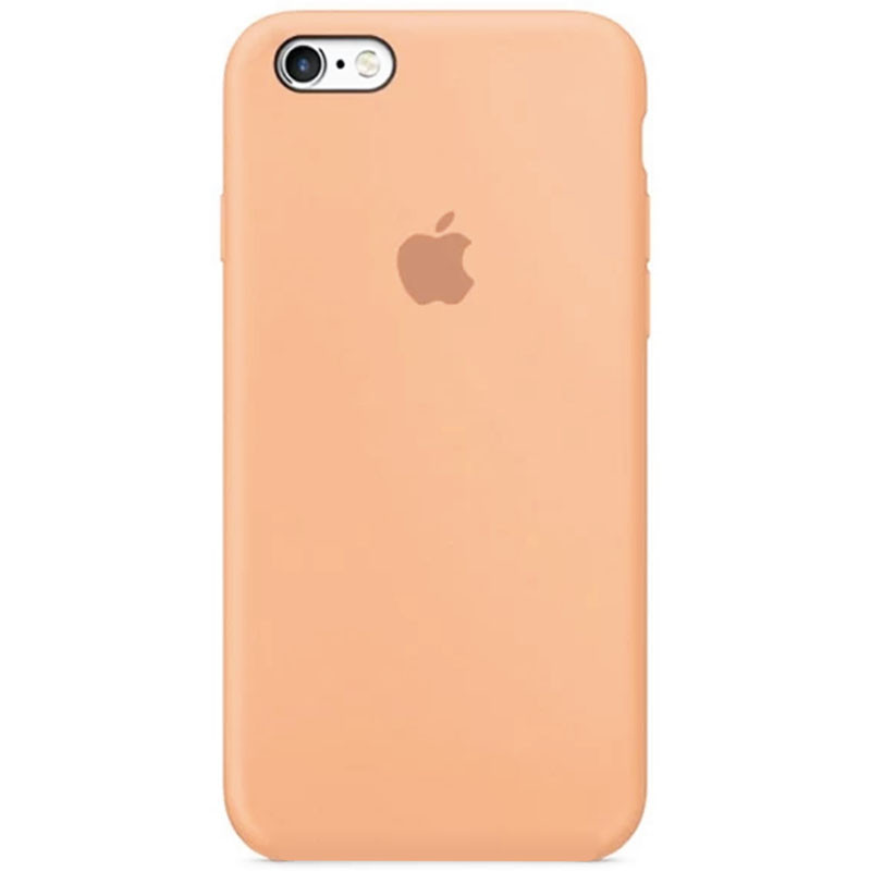 Чехол Silicone Case Full Protective (AA) для Apple iPhone 6/6s (4.7") (Оранжевый / Cantaloupe)