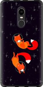 Чехол Лисички в космосе для Xiaomi Redmi Note 4X