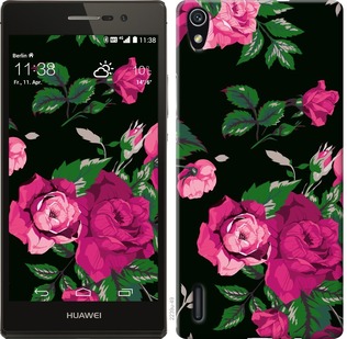 

Чехол Розы на черном фоне для Huawei Ascend P7 547089