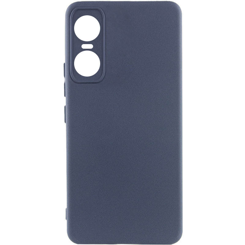 Чохол Silicone Cover Lakshmi Full Camera (A) на Tecno Pop 6 Pro (Синій / Midnight Blue)