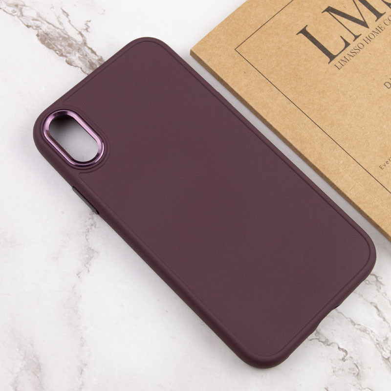 TPU чехол Bonbon Metal Style для Apple iPhone XR (6.1") (Бордовый / Plum) в магазине vchehle.ua