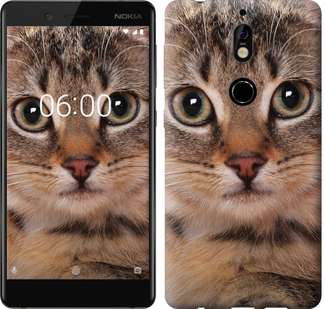 

Чехол Полосатый котик для Nokia 7 655467