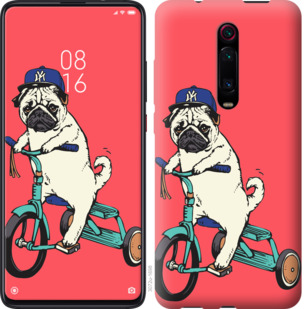 

Чехол Мопс на велосипеде для Xiaomi Redmi K20 859032