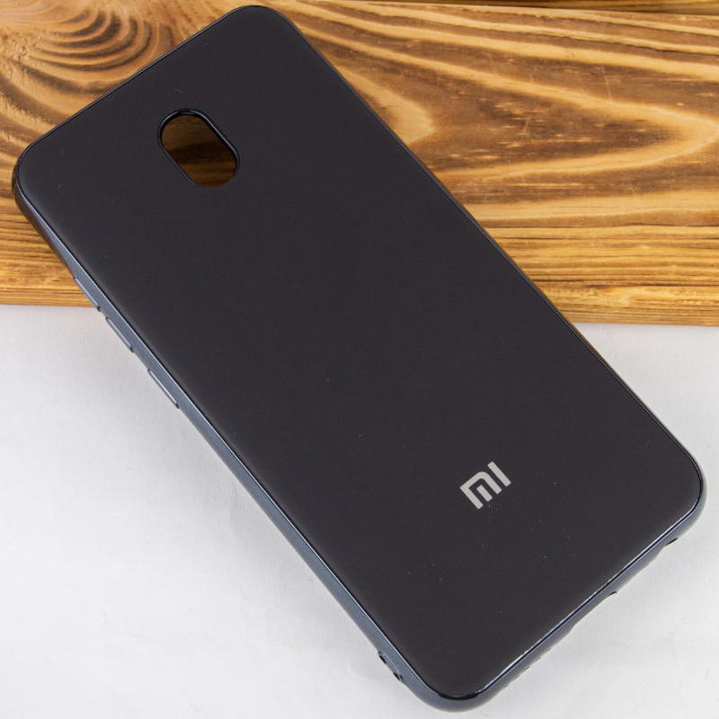Фото TPU чехол Matte LOGO для Xiaomi Redmi 8a (Чорний / Black) на vchehle.ua