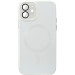 Чохол TPU+Glass Sapphire Midnight with Magnetic Safe на Apple iPhone 12 (6.1") (Білий / White)