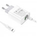 Фото МЗП HOCO C80A Rapido PD20W+QC3.0 Type-C + USB + Type-C to Lightning cable (Білий) в маназині vchehle.ua