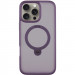 TPU+PC чохол Metal Buttons with Magnetic Safe Colorful HQ Ring для Apple iPhone 16 Pro (6.3") (Purple)