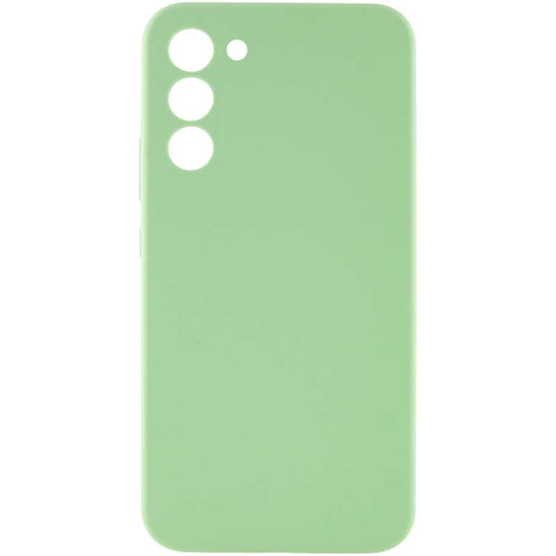 Чехол Silicone Cover Lakshmi Full Camera (AAA) для Samsung Galaxy S24 (Мятный / Mint)