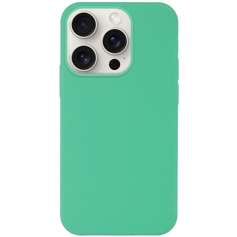 Чехол Silicone Case Full Protective (AA) NO LOGO для Apple iPhone 14 Pro (6.1") (Зеленый / Spearmint)