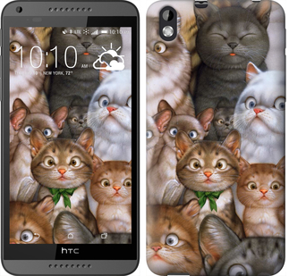 

Чехол коты для HTC Desire 816 476401
