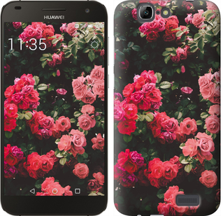 

Чехол Куст с розами для Huawei Ascend G7 639431