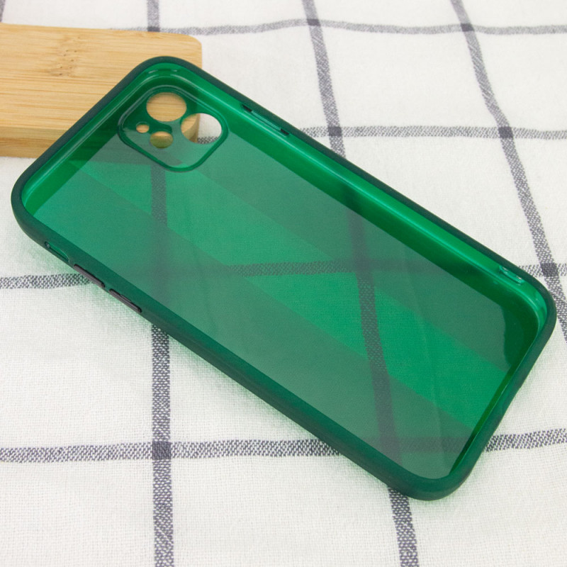 Фото Чехол TPU Glossy Line Full Camera для Apple iPhone 12 (6.1") (Зеленый) в магазине vchehle.ua