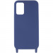 Фото Чехол Cord case c длинным цветным ремешком для Samsung Galaxy S22+ (Темно-синий / Midnight blue) в магазине vchehle.ua