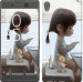 Чехол Милая девочка с зайчиком для Sony Xperia XA F3112