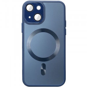 Чехол TPU+Glass Sapphire Midnight with Magnetic Safe для Apple iPhone 14 (6.1")