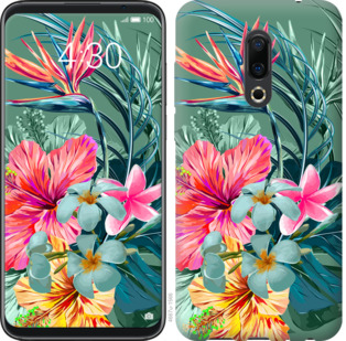 

Чехол Тропические цветы v1 для Meizu 16 Plus 845094