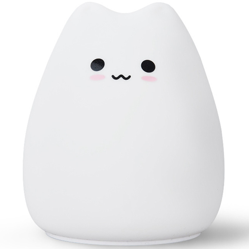 Нічний світильник Little Cat Silicone LED Light Multicolors