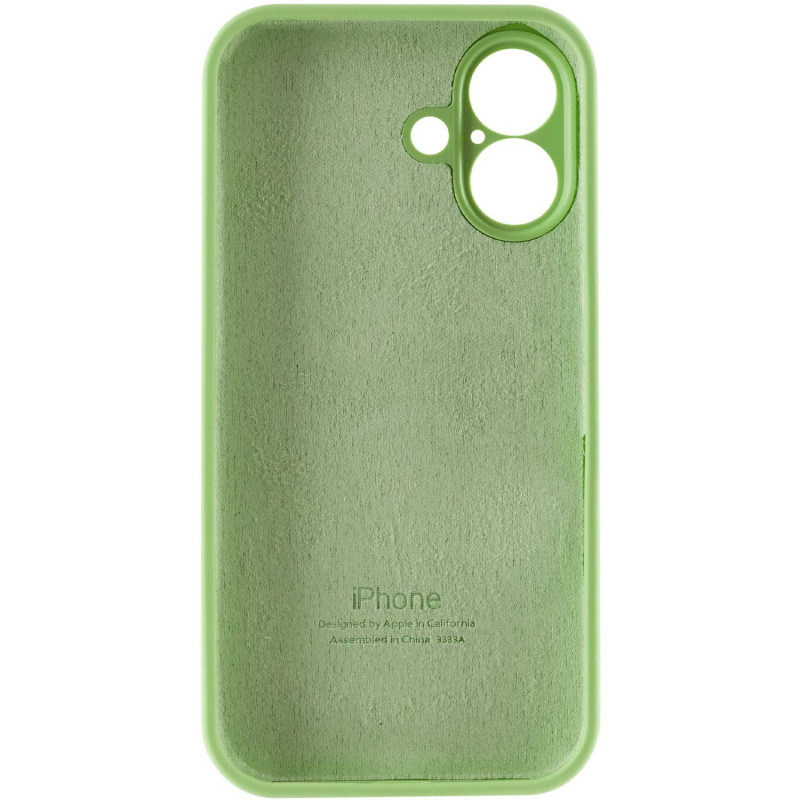 Заказать Чехол Silicone Case Full Camera Protective (AA) для Apple iPhone 16 (6.1") (Мятный / Mint) на vchehle.ua