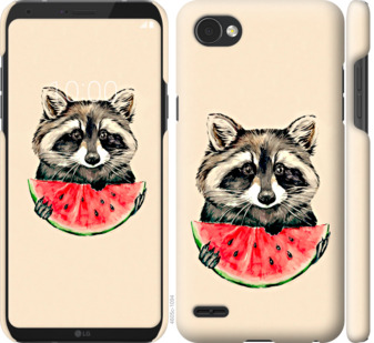 

Чохол Єнотик з кавуном для LG Q6 799739