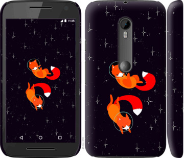 

Чехол Лисички в космосе для Motorola Moto G3 870509