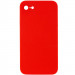Silicone Case Square Full Camera Protective (AA) NOLOGO на Apple iPhone 7 / 8 / SE (2020) (4.7") (Червоний / Red)