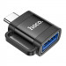 Фото Переходник Hoco UA31C OTG Type-C male to USB female (Black) в магазине vchehle.ua