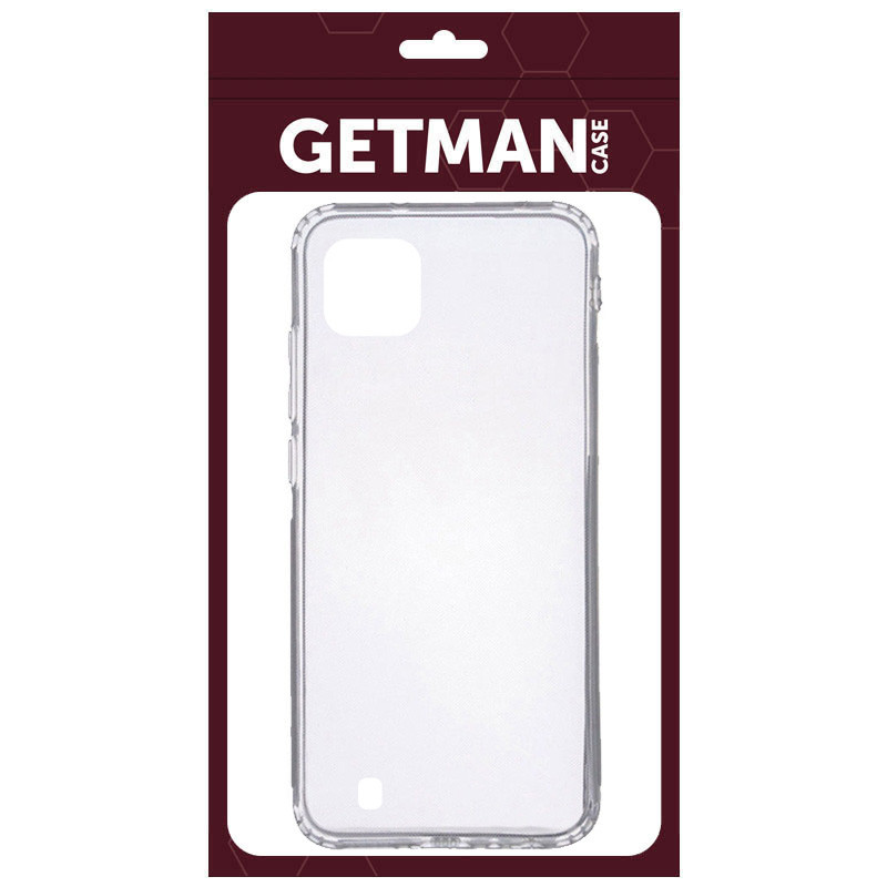 Фото TPU чехол GETMAN Clear 1,0 mm для Realme C11 (2021) (Бесцветный (прозрачный)) на vchehle.ua