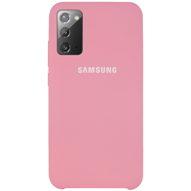 Чохол Silicone Cover (AAA) на Samsung Galaxy Note 20 (Рожевий / Pink)
