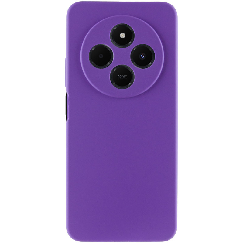 Фото Чохол Silicone Cover Lakshmi Full Camera (AAA) на Xiaomi Redmi 14C (Сливовий / Purple) на vchehle.ua