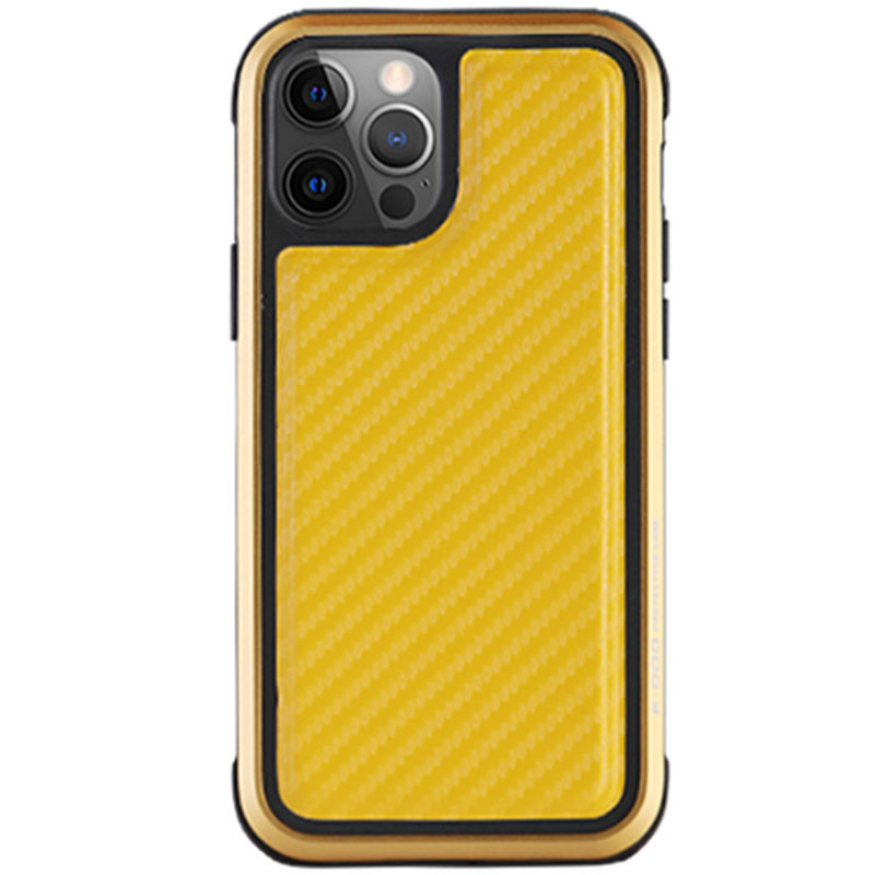 Чохол PC+TPU+Metal K-DOO MARS Series на Apple iPhone 13 Pro (6.1") (Carbon Yellow)