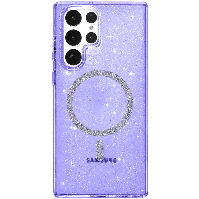 Чехол TPU Eclipse Sparkle (MagFit) для Samsung Galaxy S24 Ultra (Purple)