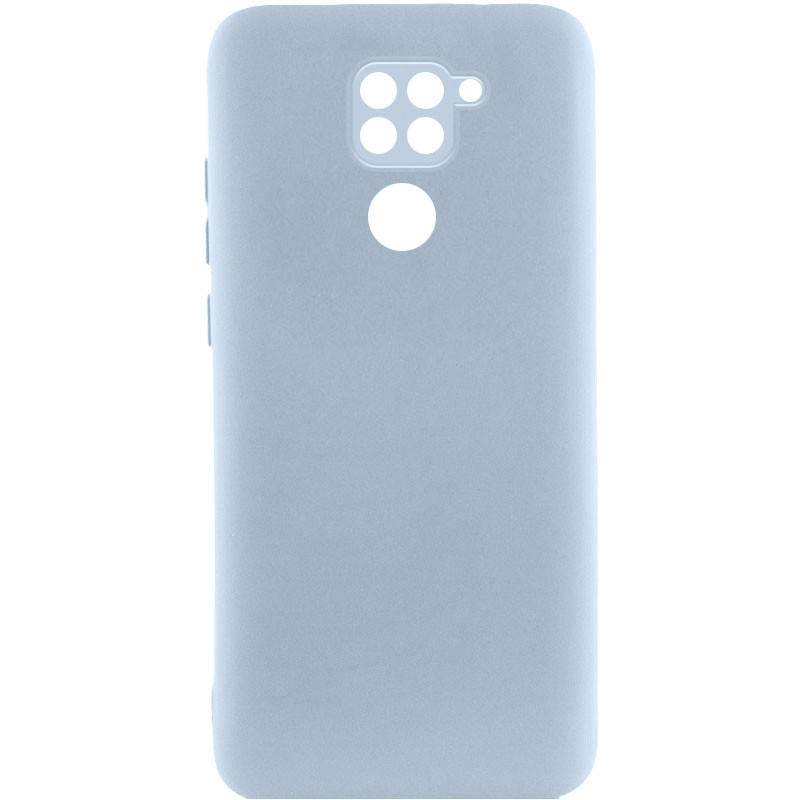 Чохол TPU GETMAN Liquid Silk Full Camera на Xiaomi Redmi Note 9 / Redmi 10X (Блакитний / Lilac Blue)