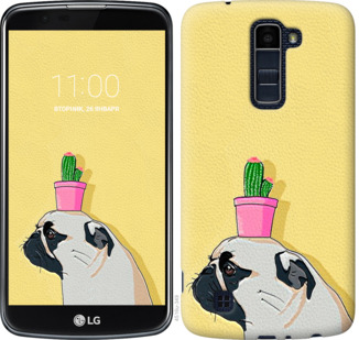 

Чохол Мопс з кактусом на LG K10 / K410 795586