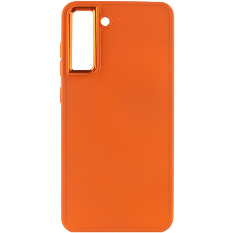 Фото TPU чехол Bonbon Metal Style для Samsung Galaxy S21 FE (Оранжевый / Papaya) на vchehle.ua
