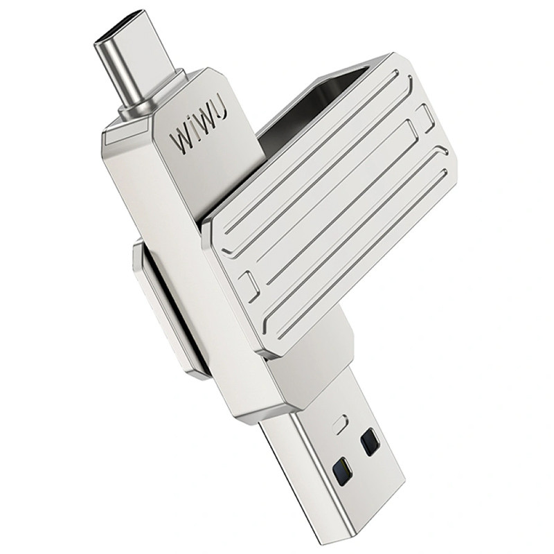 Флеш-драйв USB 3.0 Flash Drive WIWU Wi-FD001 3 in 1 256GB