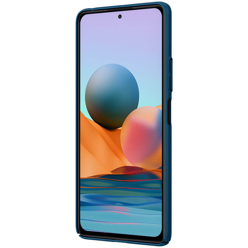 

Карбонова накладка Nillkin Camshield (шторка для Xiaomi Redmi Note 10 Pro (Синій / Blue) 1172594