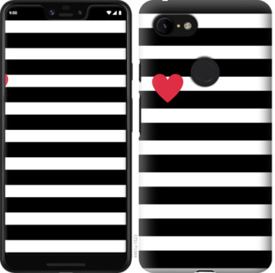 

Чохол Чорно-білі смуги на Google Pixel 3a XL 875770