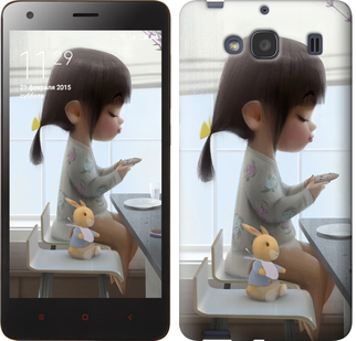 

Чехол Милая девочка с зайчиком для Xiaomi Redmi 2 636673