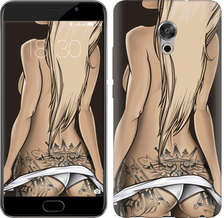 

Чехол Девушка с татуировкой для Meizu Pro 6 Plus 644336