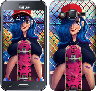 

Чохол Прикольна дівчинка зі скейтбордом на Samsung Galaxy J2 J200H 618136