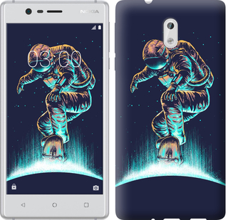 

Чехол Космонавт на скейтборде для Nokia 3 591566