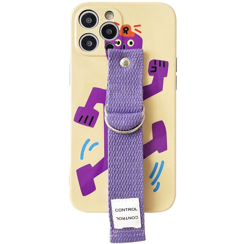 

Чехол Funny Holder с цветным ремешком для Apple iPhone 12 Pro Max (6.7") (Желтый / Фиолетовый) 1187095