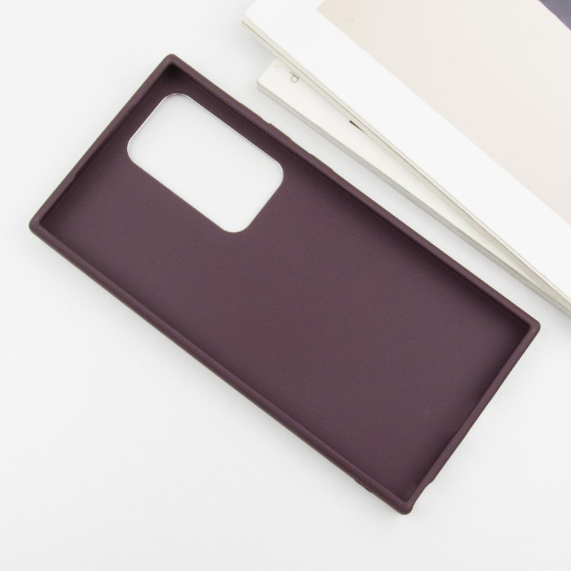 TPU чехол Bonbon Metal Style with Magnetic safe для Samsung Galaxy S24 Ultra (Бордовый / Plum) в магазине vchehle.ua