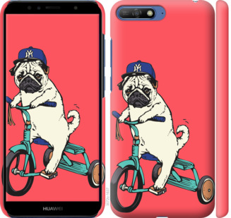 

Чохол Мопс на велосипеді на Huawei Honor 9 778791