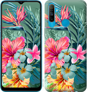 

Чехол Тропические цветы v1 для Realme C3 934079