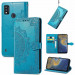 Шкіряний чохол-книжка Art Case з візитницею на ZTE Blade A51 (Синій) в магазині vchehle.ua