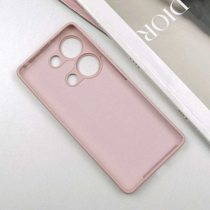 Фото Чохол Silicone Cover Full Camera (AA) на Xiaomi Redmi Note 13 Pro 4G / Poco M6 Pro 4G (Рожевий / Pink Sand) в маназині vchehle.ua